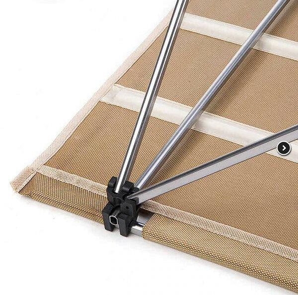 Cтол раскладной Naturehike NH20JJ020,1680D Oxford/алюминий, Размер L, бежевый Ровно - изображение 3