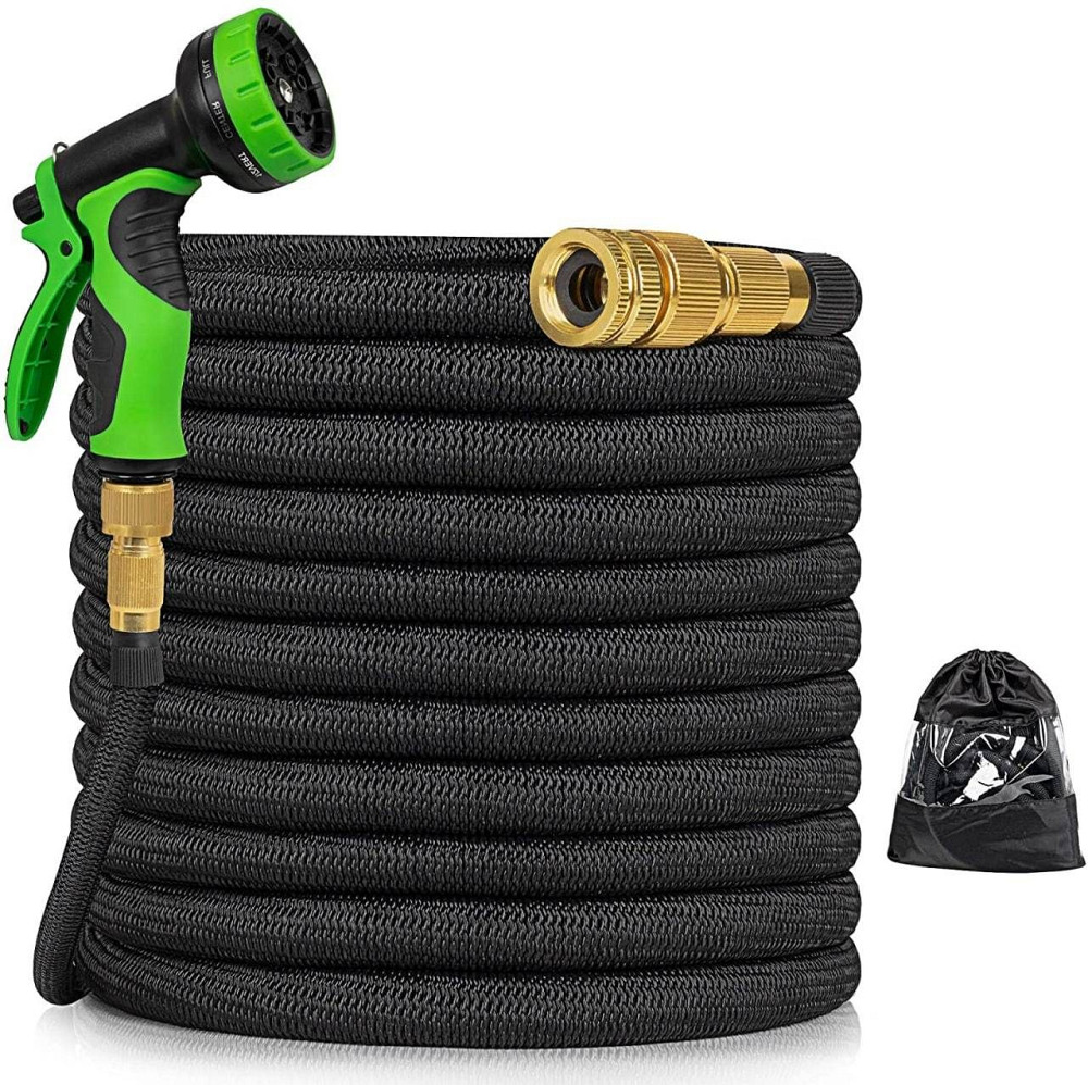 Садовий розпилювач із розширюваним гнучким шлангом та 8 функціями ручного душу 7,5м Луцьк - фото 1