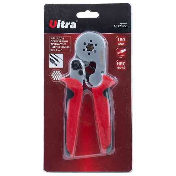 Ultra Клещи для опрессовки трубчатых наконечников 0.25-6мм² (шестигранник) ULTRA (4372122) Київ