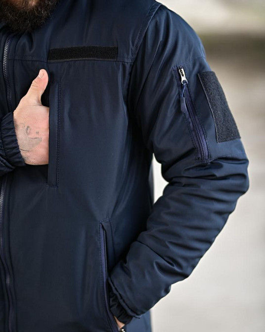 Чоловічий зимовий тактичний костюм NORTHERN синій Куртка штани на синтепоні теплий 50 Одеса - фото 7