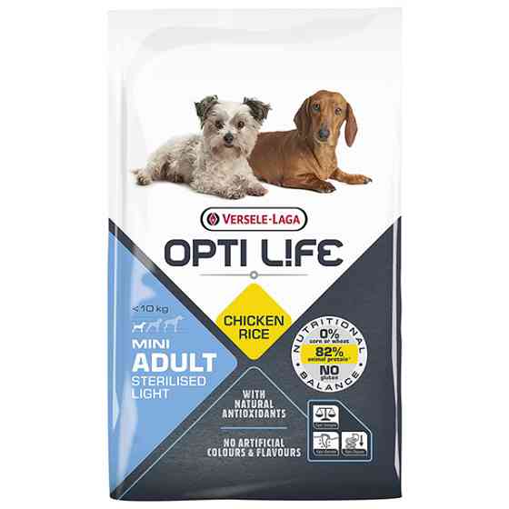 Opti Life Sterilised Light Mini ОПТИ ЛАЙФ СЕРИЛАЙЗИД ЛАЙТ МИНИ МАЛЫХ сухой суперпремиум корм для стерилизованных и собак с лишним весом мини и малых п Киев
