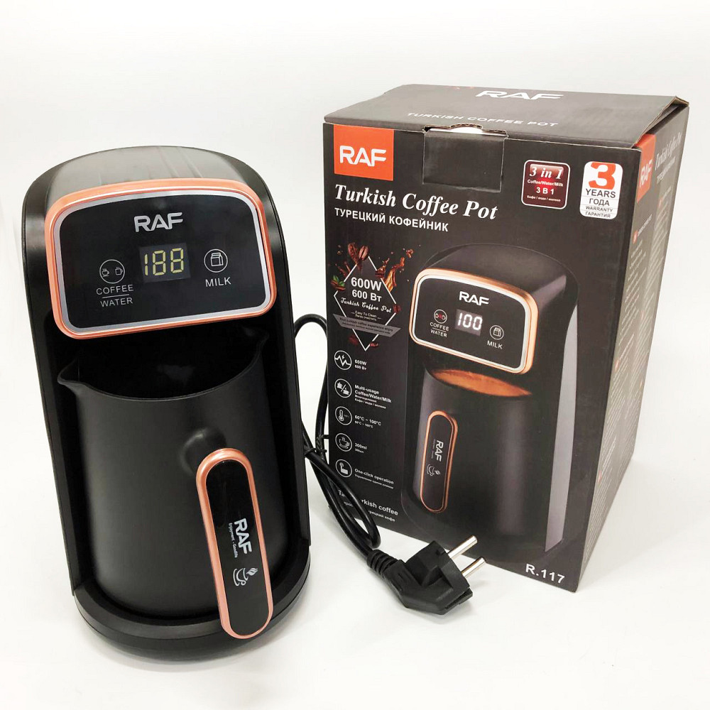 Електрична турка для справжнього смаку кави RAF, Електротурка від мережі, Турка для приготування кави NK-94 Івано-Франківськ - фото 9