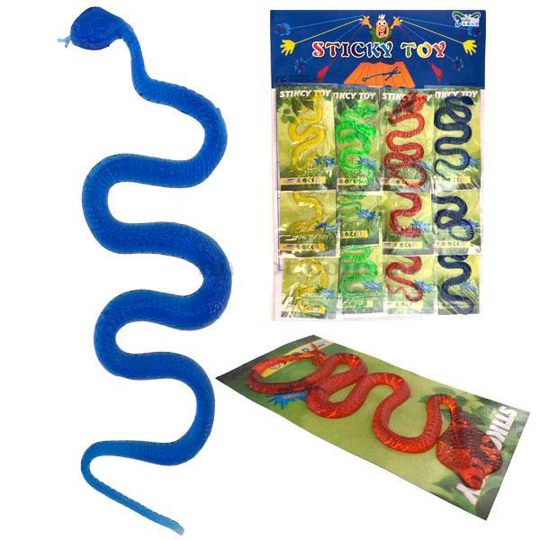 Игрушка антистресс лизун разноцветный на планшете Змея 12 шт Киев - изображение 1