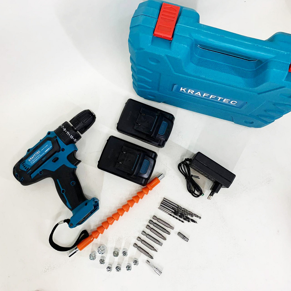 Шуруповерт з різними насадками та пристосуваннями, Акумуляторний шуруповерт з насадками в кейсі BC-15 Львів - фото 7