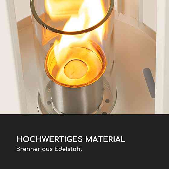 Набір етанолових ліхтарів Fiamme Cilindro з 2 пальників із неіржавкої сталі 0,3 літра, час горіння 4 години, Рівне
