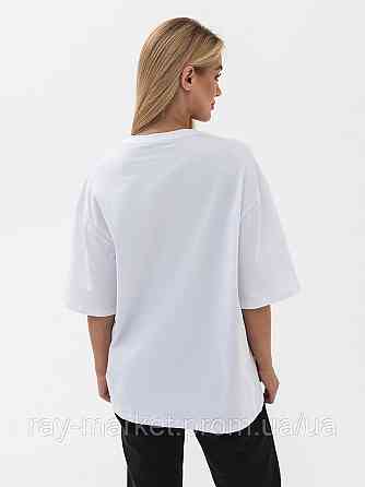 Футболка оверсайз RAY OVERSIZE женская белая (U0104W-White) Киев