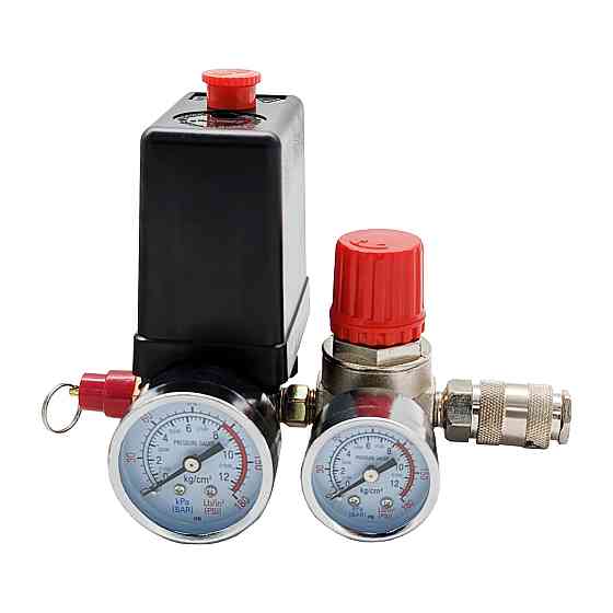 Прессостат блок автоматики компресора 220 В з 4 виходами в зборі AIRKRAFT SP038-S-2 Чернігів