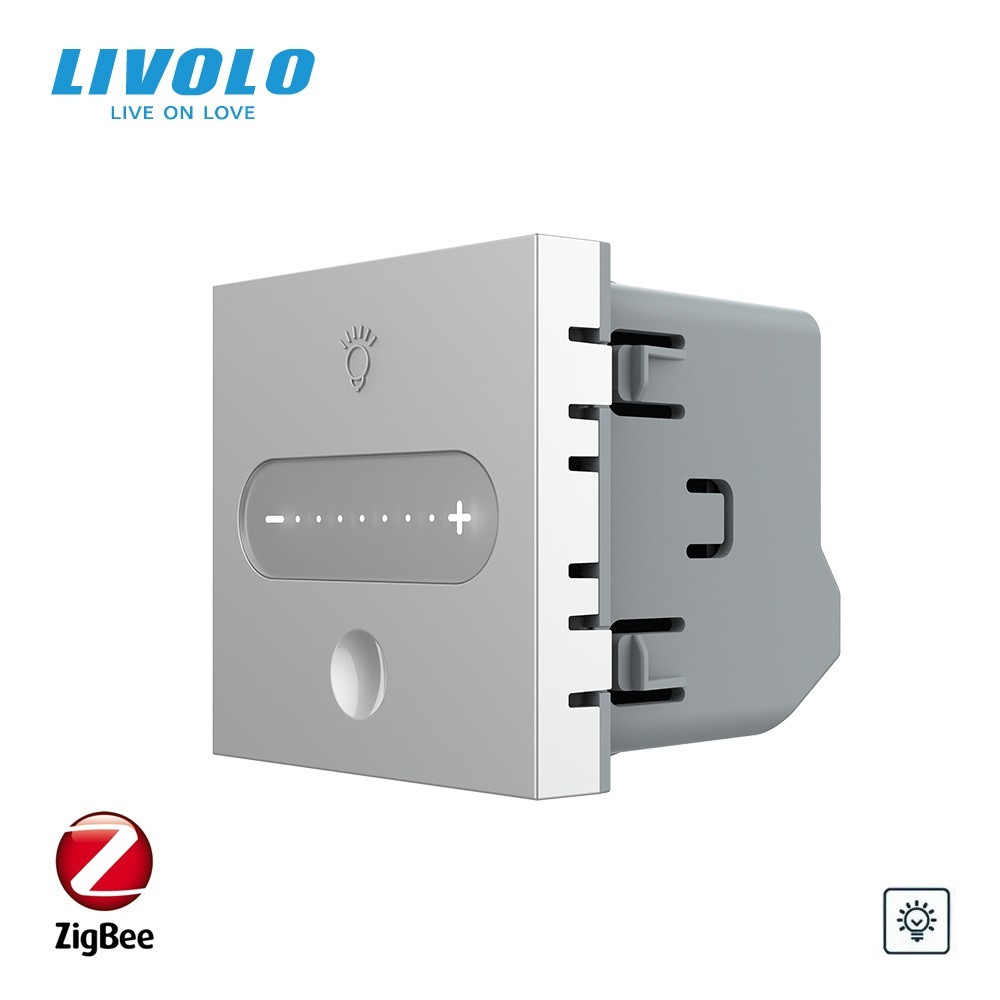 LIVOLO Розумний сенсорний димер LIVOLO, ZigBee, сірий, 2А 230В, без нейтралі, сумісний з Home A Коломия - фото 1