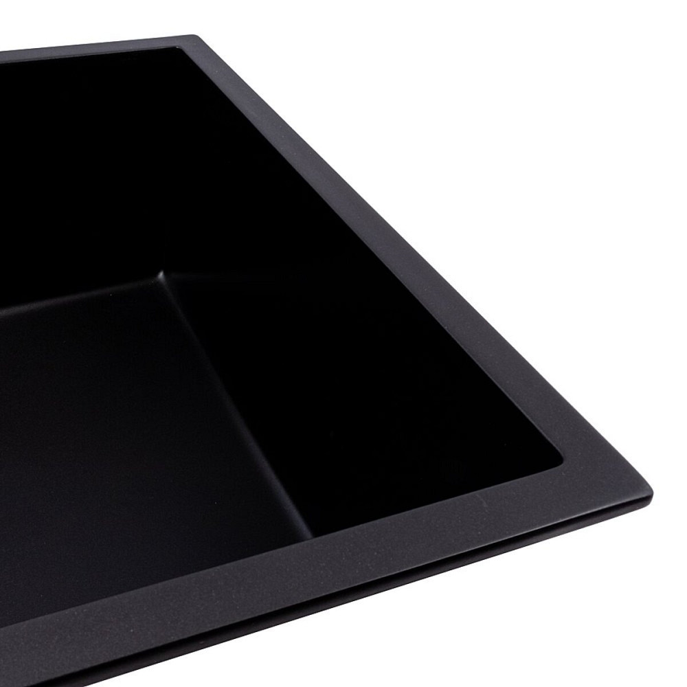 VALESO Кухонна гранітна мийка 5444 AMELI VALESO чорна Коломыя - изображение 3