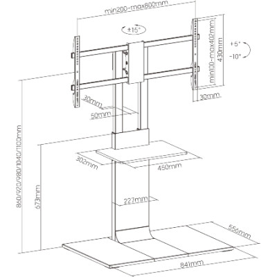Стійка презентаційна OfficePro TVS605 Вінниця - фото 5