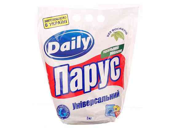 Пральний порошок Парус DAILY ручн. універс. (дой-пак) 3кг ТМ БЕЛЫЕ ПАРУСА   Solmir Київ