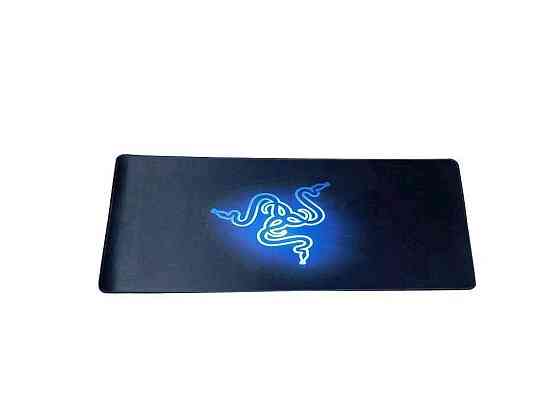 Килимок для мишки 800x300мм Blue glow з боковою прошивкою антиковзаюча основа ТМ RAZER Київ