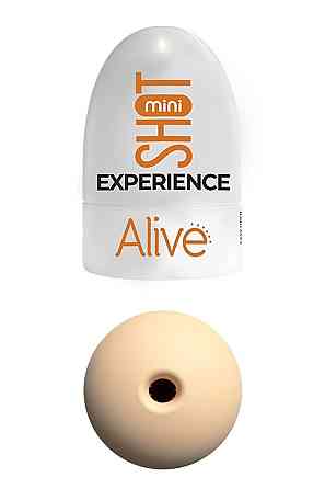 Карманный мастурбатор Alive Mini Shot Experience бежевый Sex Aura Киев