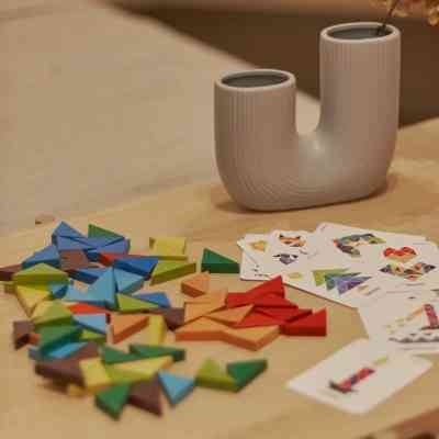 Розвиваюча іграшка Ігротеко Трикутна мозаїка 64 елементів (900194) Вінниця