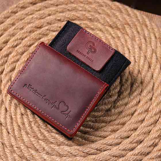 Красива обкладинка на документи для жінок у вінтажній шкірі Серце (GRANDE PELLE) Київ