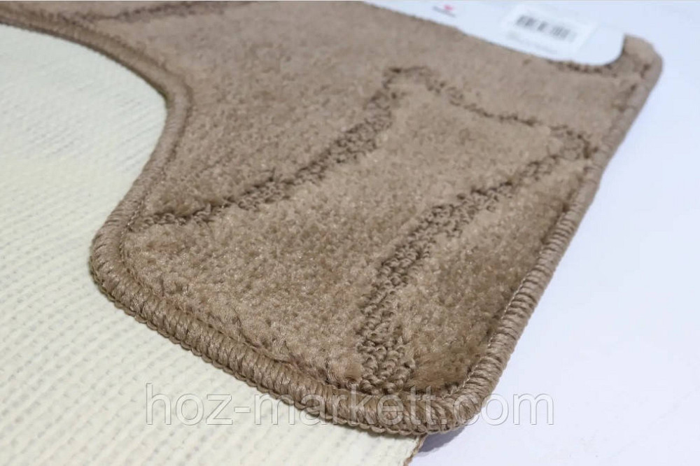 Коврики для ванной и туалета темно - бежевый производства Турция 80 х 50 см и 50 х 40 см Харьков - изображение 3