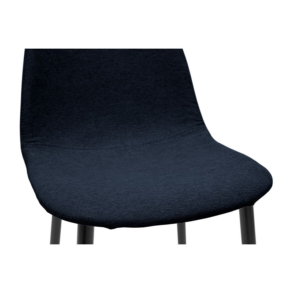Стілець крісло м'який MacaoDesign U Magic Navi чорні ніжки Темно-синій Київ - фото 7