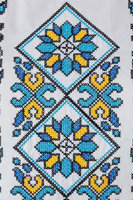 Вишиванка жіноча, біла, с коротким рукавом, топ Київ - фото 5