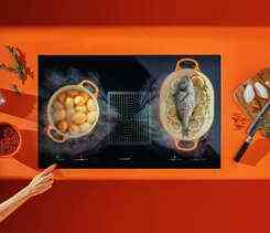 Варочная поверхность індукційна з інтегрованою витяжкою 83 CM CIARKO Wizard 2.0 - pochłaniacz systemem Киев