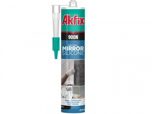 Силикон нейтральный для зеркал 900N 280мл / 340гр Akfix Ровно - изображение 1