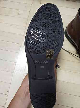Мужские ботинки кожаные 39 коричневый Киев