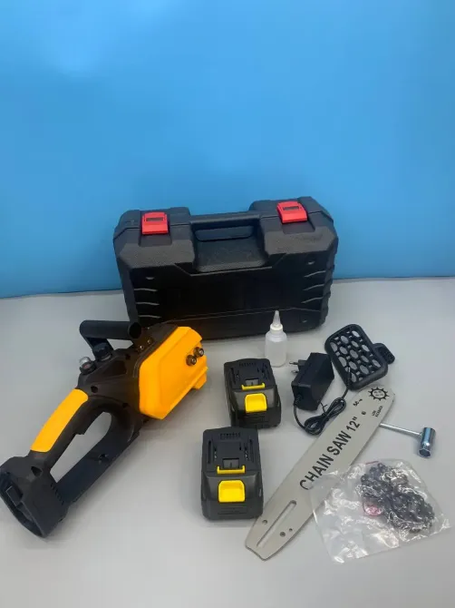 Аккумуляторная цепная пила 12 inch Electric SAW YELLOW 1600Вт 21V Li-Ion 7904 Коломия - фото 3