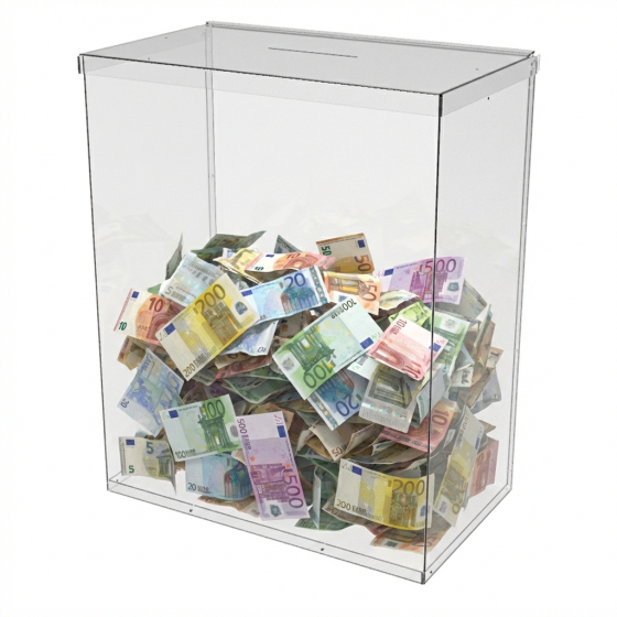 Ящик EKOSTAR без замка для пожертвований и сбора денег 400x235x500. Объем 47 литров Киев