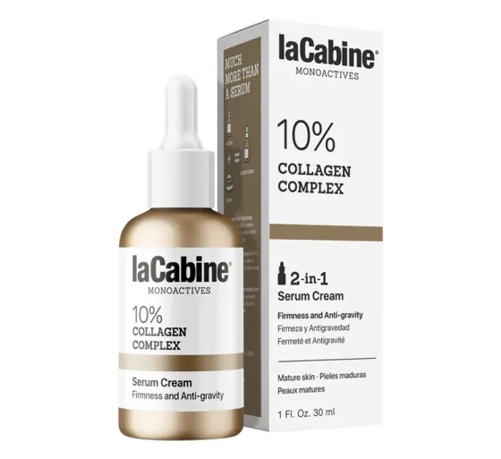 Крем-сироватка для зволоження та пружності зрілої шкіри обличчя 10% Collagen Complex 2 in 1 LaCabine, 30 мл Дніпро