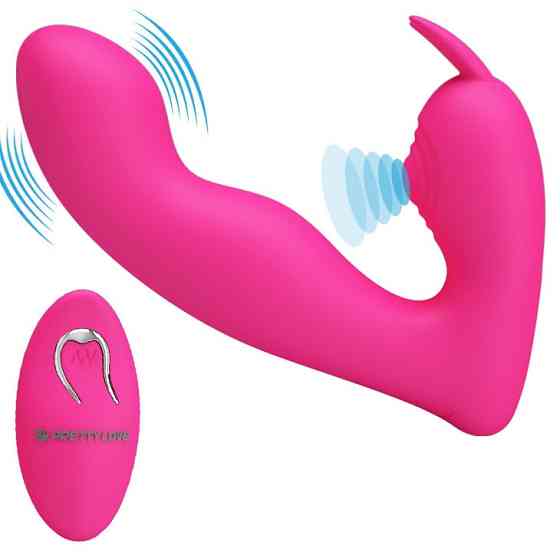 Мультифункциональный вибростимулятор на пульте управления Pretty Love Josephine Magenta, BI-014843W-1 Sex Aura Киев