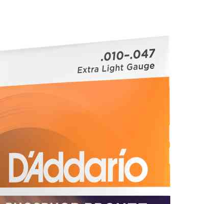 Струны для гитары D'Addario Phosphor Bronze Extra Light (10-47) (EJ15) Винница