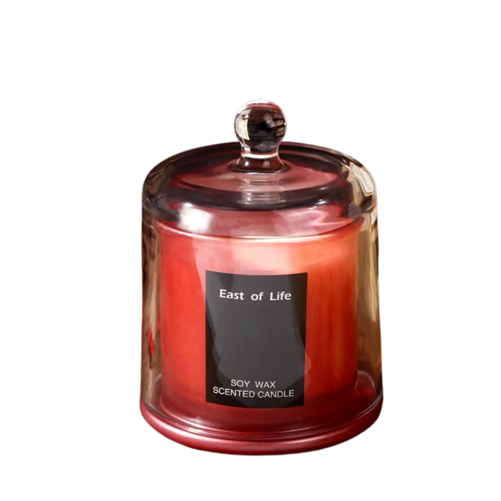 Аромо свеча с лаймом и мандарином в стекляной чаше с крышкой натуральная из соевого воска без красителей Каменец-Подольский - изображение 2