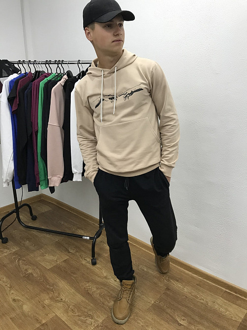 Спортивний костюм унісекс з АРТ картинкою "Створення Адама" Худді + джогери Чернівці - фото 3