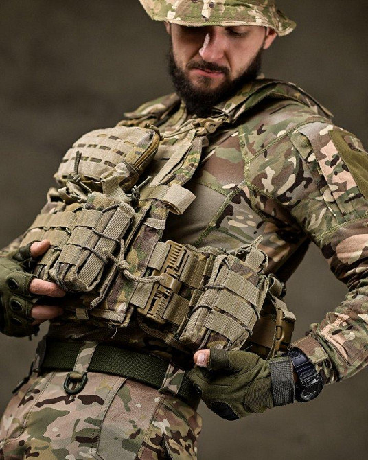 Тактична плитоноска з двома точками швидкого скидання Мультикам Asdag мультикам ОЛ2725 Одеса - фото 6