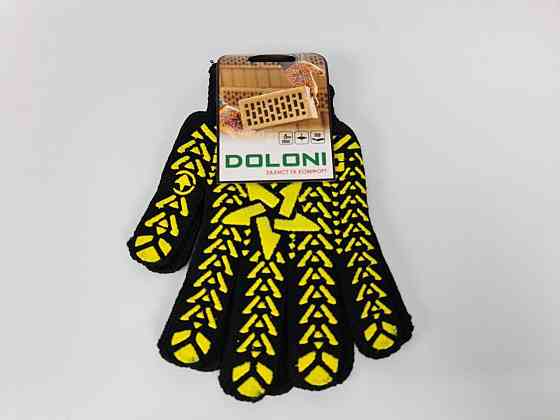 Господарські рукавички щільні 7 кл/5н зірка чорна "Doloni арт.562" (10 пар) Харків