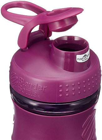 Шейкер спортивний (пляшка) BlenderBottle SportMixer Flip 20oz/590ml Plum Каменское - изображение 4