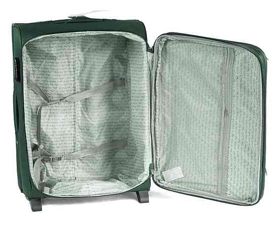 Валіза тканинна WINGS 1701 мала 55 см 2 колеса зелена Київ