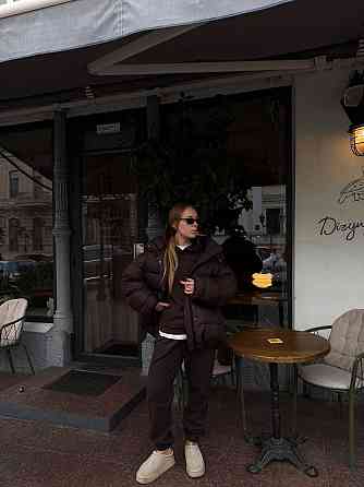 Женский теплый спортивный костюм двойка Двухсторонний плотный флис Шоколад, 48/50 Одесса