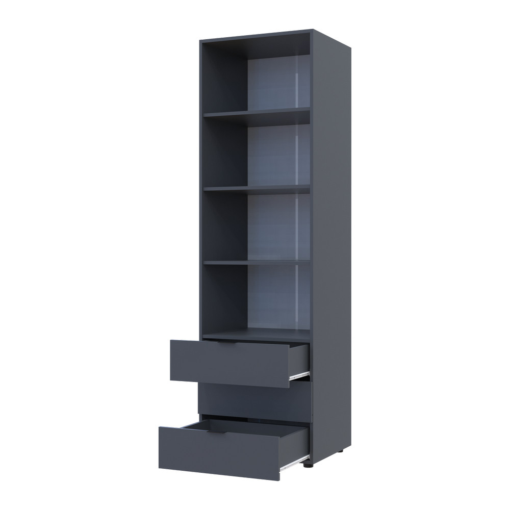 Пенал для одягу Doros Гелар Графіт 3Ш 60х49.5х203.4 DRS-011757 (41516132) Дніпро - фото 3