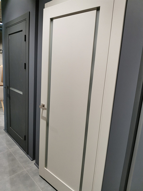 Двері екокошпон, Полотно, серія Millenium (ML-62) Світло-сірий Київ - фото 9