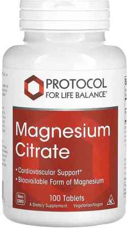 Магній цитрат, Protocol for Life Balance Magnesium Citrate 100 таб Київ
