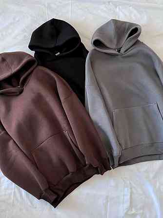 Жіноче базове оверсайз худі турецьке тринитка пін'є Чорний Одеса