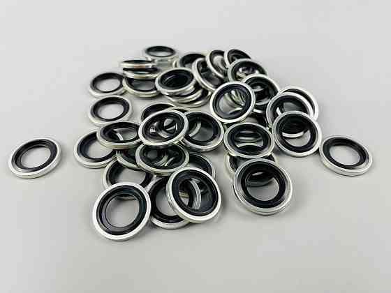 Шайба з гумовим кільцем NBR всередині 14 мм, для гідравліки, олії, води, повітря. Мукачево