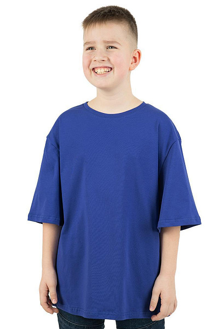 Футболка для хлопчика оверсайз, електрик, бавовняний топ 152 Київ - фото 1