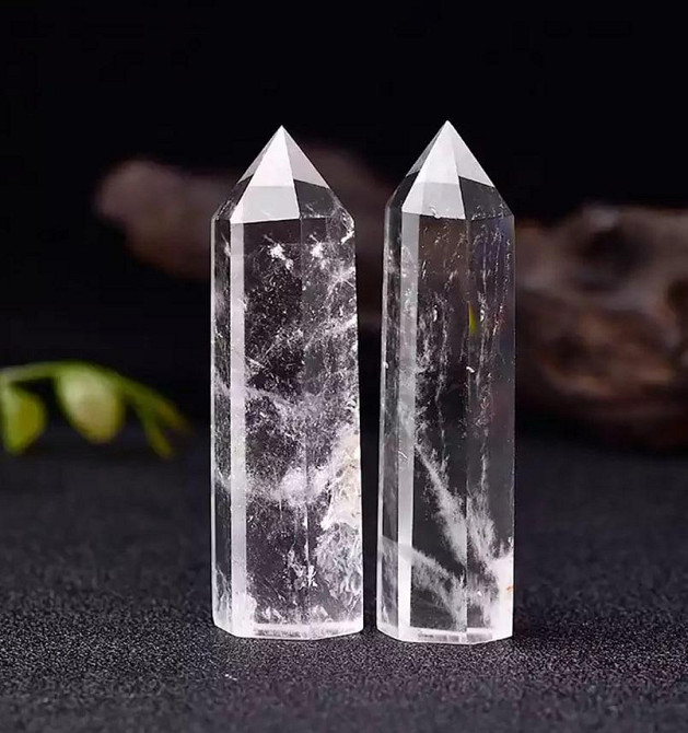 Обелиск из горного хрусталя (чистый кварц), 7 см – кристалл для медитации, энергетики, декора Киев - изображение 4