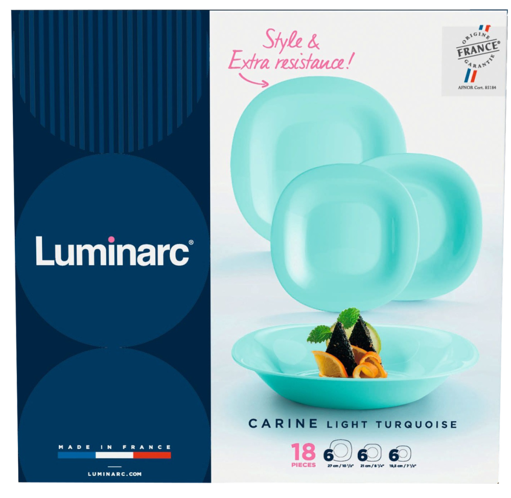 Сервіз Luminarc Carine Light Turquoise, 18 предметів (7046523) Київ - фото 7