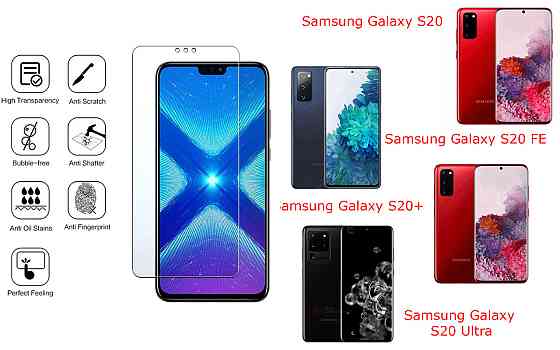 Защитное стекло NeoGlass для Samsung Galaxy S20, S20 FE, S20+, S20 Ultra – ультрапрозрачное и устойчивое Киев