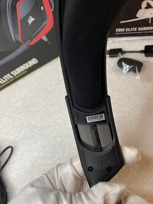 Игровая гарнитура Corsair VOID ELITE Surround 7.1 с микрофоном, совместимая с PC, PS4, Xbox, CA-9011206-EU Киев - изображение 7