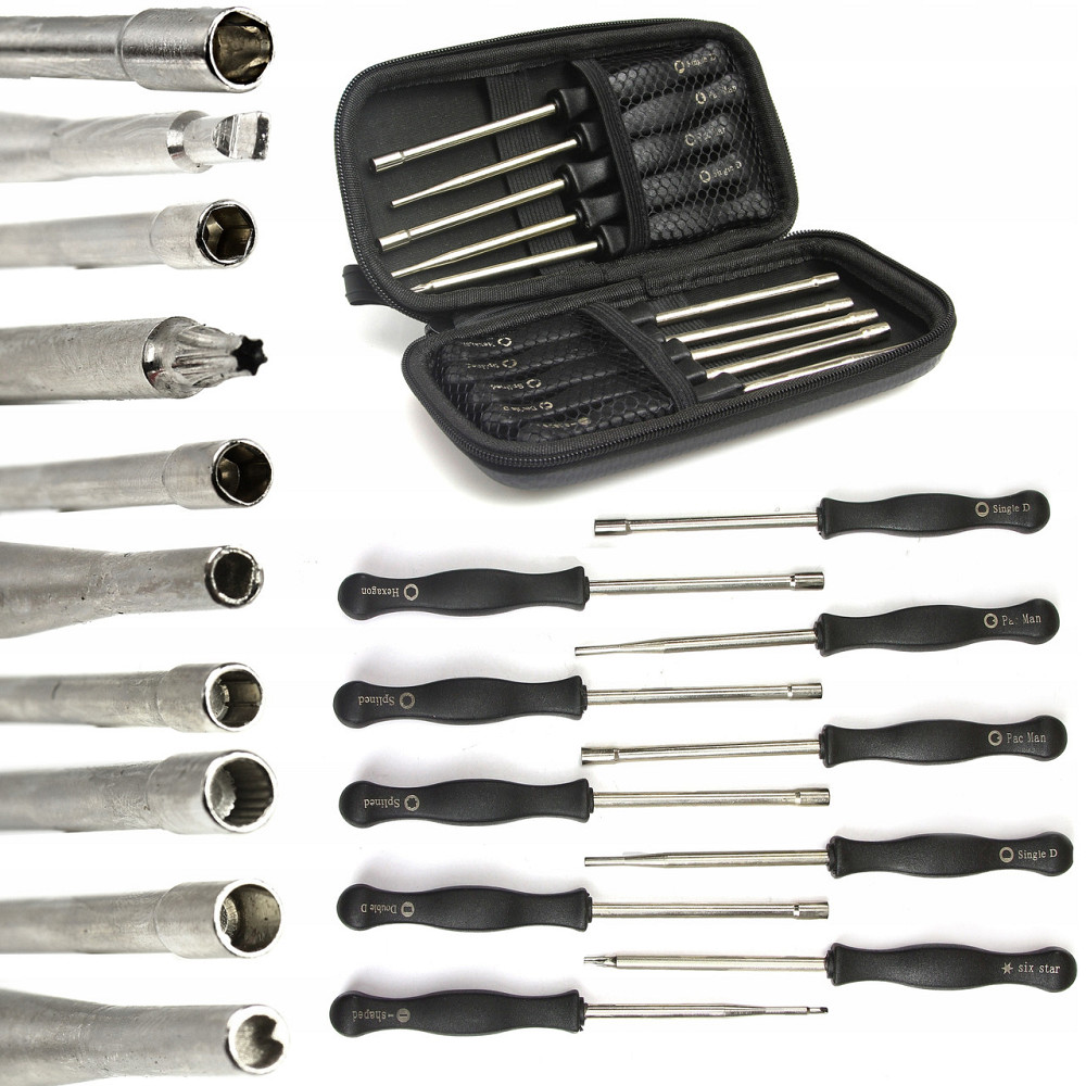 Набор спец отверток 10 разных видов для карбюраторов ,генераторов ,техники с чехлом Mar-Pol (M60002) Нововолынск - изображение 1