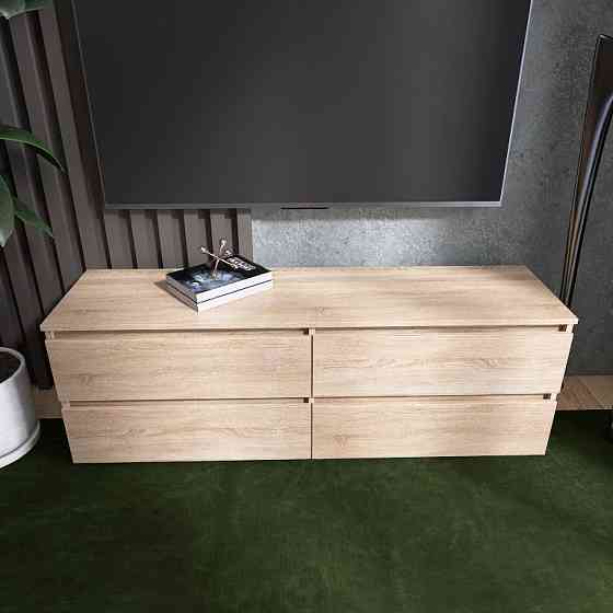 Тумба под телевизор Эверест ЛТВ-1400 Лайт 140х38х49 см Дуб сонома (DTM-4671) Львов