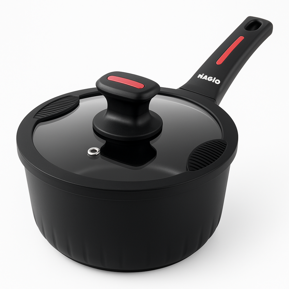 Сковорода з індукційним дном Magio, Сковорода індукційна з антипригарним покриттям LA-55 Львів - фото 11